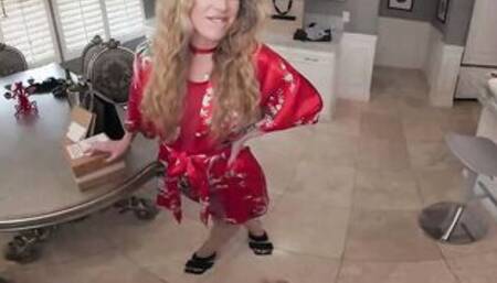 Married MILFs, Crystal Clark, Kayla Paige, and Sarah Taylor, invite the next door over for some fun while their husbands are away