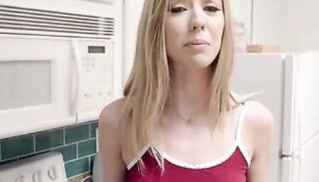 Haley Reed is grabbing herself some water when her stepbrother Jake Adams spies her in