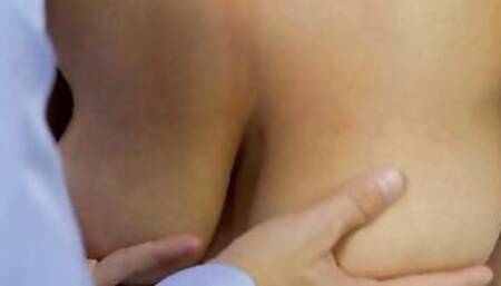 Lush coed Ella Knox is Beauty and erotic as she plays with her hooters in