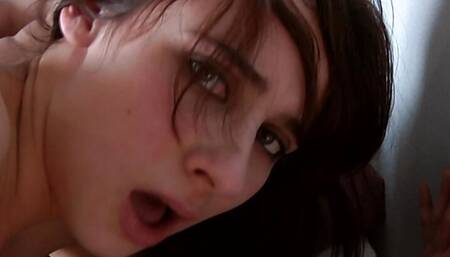 French teen gone mad, she fucks with three boys together, and gets screaming orgams