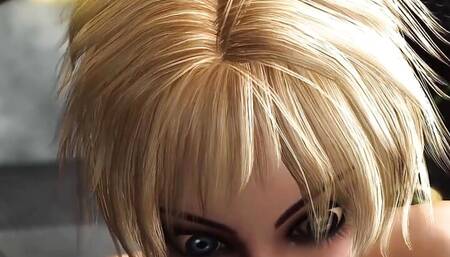 Alien sex! A hot super blonde gets fucked by Anubis on the exoplanet