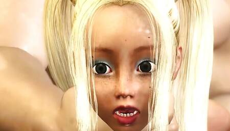 Hard fuck in the dungeon! Big hercules plays with a young blonde