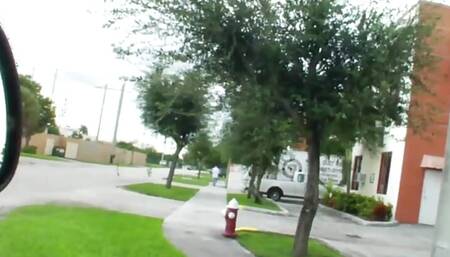 Beautiful model with chokker get nailed in pink bikini