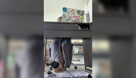 Filming My Feet While Taking an Exam