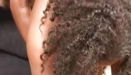 Curvy ebony teen gets pussy fucked