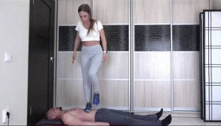 Teona - sporty girl in sneakers Full HD