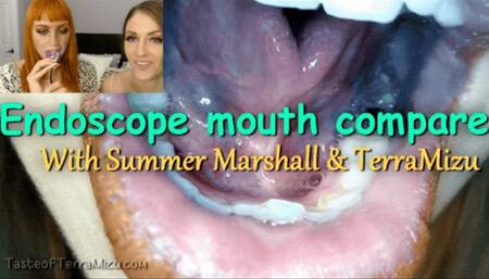 Endoscope Mouth Compare - Summer Marshall & TerraMizu - HD 720 WMV