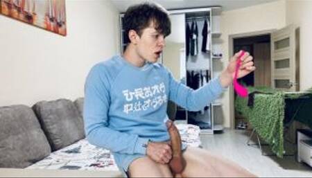 Virgin Straight Boy Uses a SEX TOY For the First Time!! "-" BIG DICK (23cm)