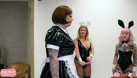 Michelle's Caning ft Lady Sara Borgia, Miss Poison Candi