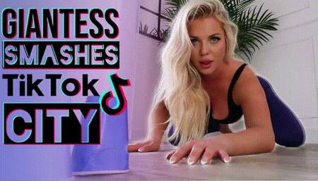 Giantess Crushes TikTok Toilet City