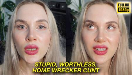 Stupid Worthless Home Wrecker Cunt HD