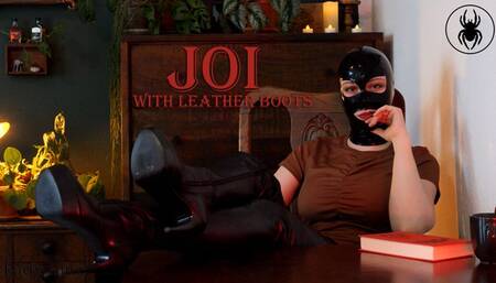 JOI in leather boots - Wichsanleitung in Lederstiefeln