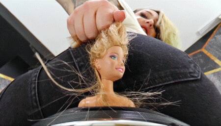 Sissy gets worked under her jeans ass