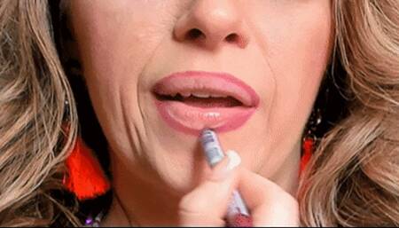 Cherry Frost Red Lipstick | Lip Licks & Sniffs (HD) WMV