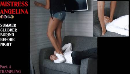 YOUNG EBONY BRAT TRAMPLES the room service guy (PART 4) 480p