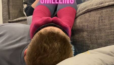 Stinky Pink Sock Smelling