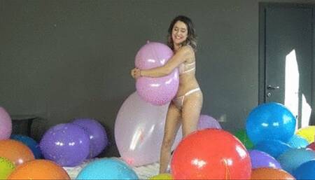 Susy Blue clean up the set