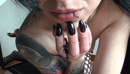 TATTOOED HORNY GIRL AND THE MIRROR POV