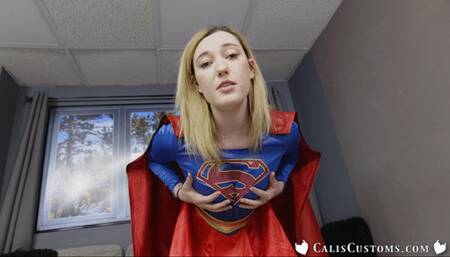 Supergirls Slutty Secret: POV Femdom HJ, BJ & Sim Sex starring Katie Kinz in Cosplay (mob)