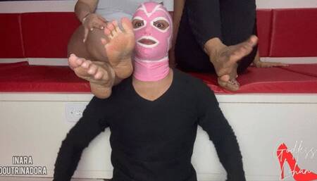 Inara à Doutrinadora - Crushing the Face of the Pathetic Slave with Goddess Lohan - HD