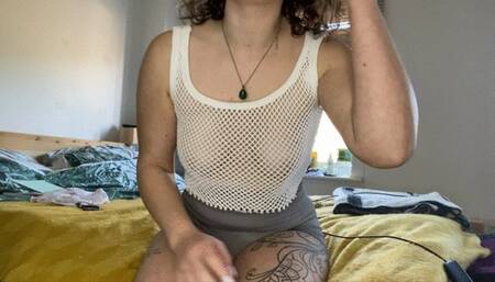 Dirty, post-workout, sweaty sock sniffing