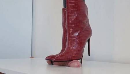 Lady Latisha - CBT Trample Board - GIULIANO GALIANO Stiletto Boots - HD 1K
