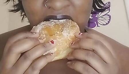 Mavis Sucks Donut Dry full video on Onlyfans