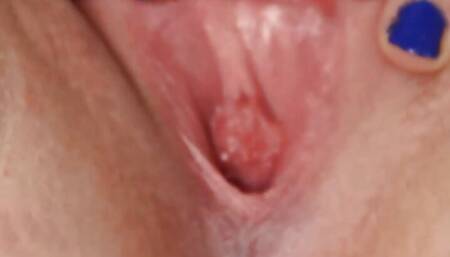 Spreading My Pink Little Pussy For A Cumshot
