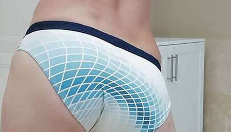 i try my new  swim bikiny for summer beach  2023
