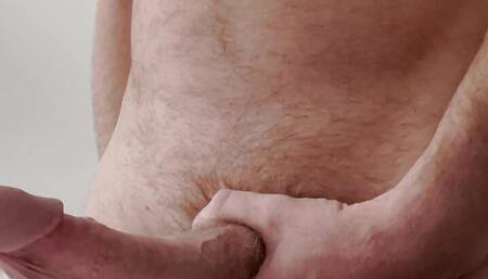 Jerk off  nice cock and cum without hands with my nice long cock