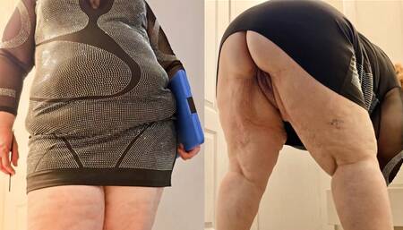 Big ass real estate agent doing home inspection