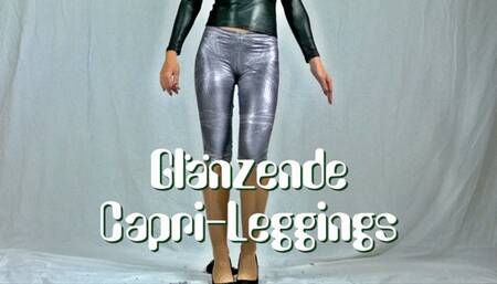 Rip Shiny Capri Leggings - Glänzende Capri-Leggings zerreissen