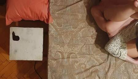 Man fuck his slave girl anal destroy with dildo