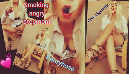 Smoking angry stepmom MP4
