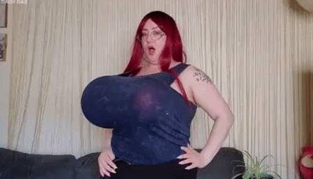 BBW Breast Expansion Until She Pops!