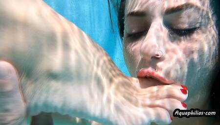 Aquaphilias- Indica and Mya- Underwater Foot Worship