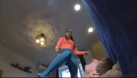 051Ber I sat on top of a slave, laughing at him and spitting in his face! [4k]