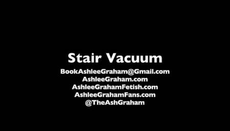Upskirt Vacuuming the stairs MOBILE