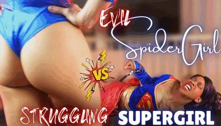 Evil SpiderGirl vs Struggling SuperGirl