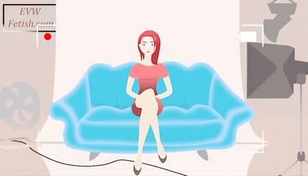 Horny Housewife Gets her Pantyhose Ass Smacked
