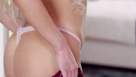 Rion King is in bed chatting on the phone with a friend when his stepmom Nina Elle comes in his