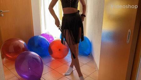 bursting in hot leather look