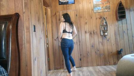 slow mo panty reveal ass worship