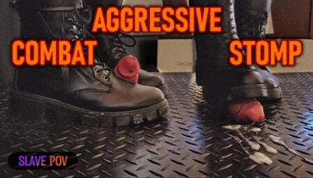 Aggressive CBT Stomping in Black Leather Combat Boots and Outfit with TamyStarly - (Slave POV Version) Bootjob, Ballbusting, Heeljob, Femdom, Shoejob, Ball Stomping, Foot Fetish Domination, Footjob, Cock Board, Crush, Trampling