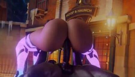 Overwatch Sombra Riding A BBC Blacked