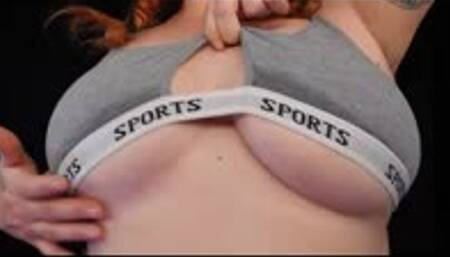 Worship Sweaty Sports Bra, Underboob and Big Tits MP4 640