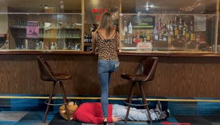 Miss Caroline First Time at Bar BallBusters