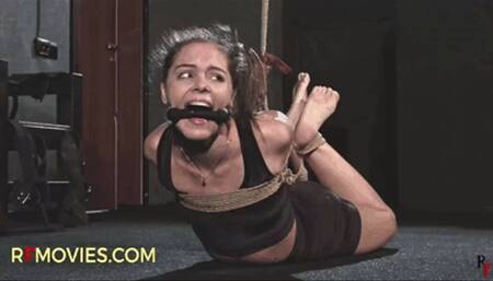 Leya - Probably her tightest rope hogtie ever (HD 720p MP4)