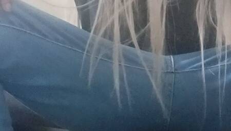 Long Jeans Face Sitting Breath Play