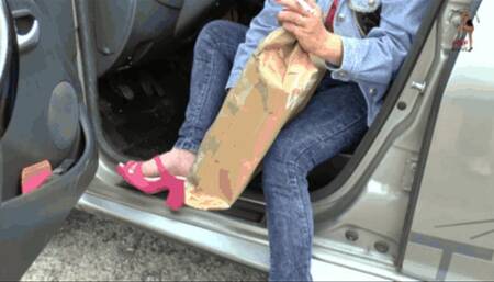 First walk with her new Wedges